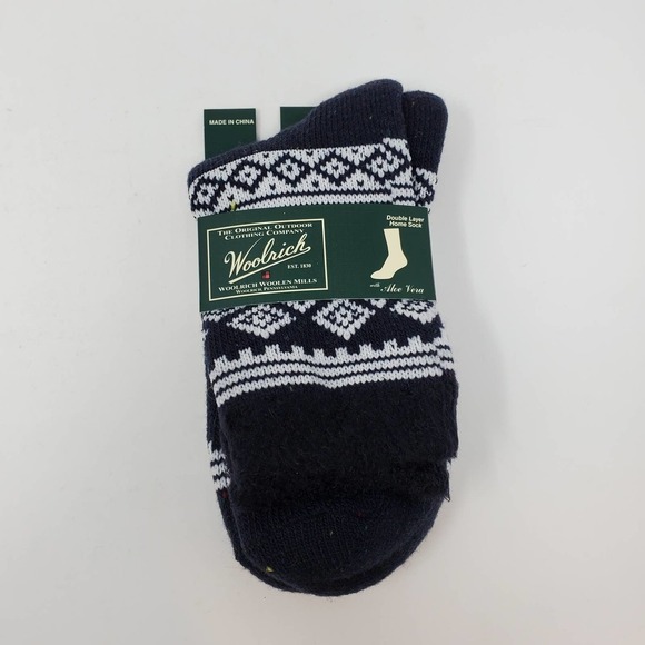 Woolrich Holiday Socks in Charcoal Black One Size NEW WITH TAGS - Picture 1 of 5
